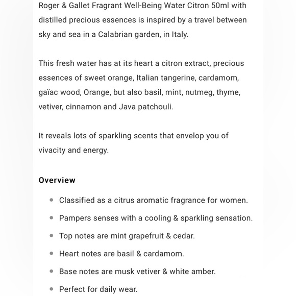 Roger & Gallet Fragrant Water Cedrate perfume set - Picture 3 of 4